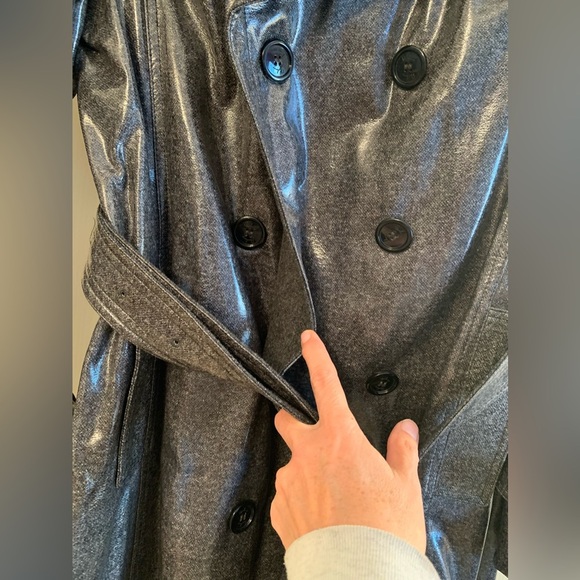 Burberry nwt new with tag trench coat graphite women’s 12 made in Italy - Picture 8 of 16